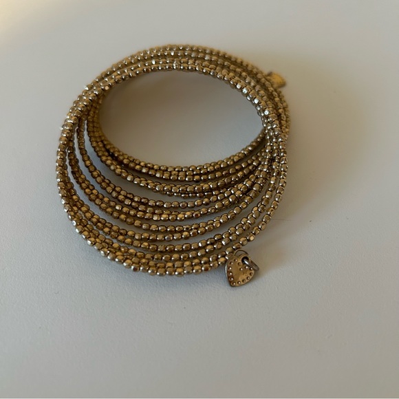 Stella & Dot Gold Bardot Spiral Bangle Wrap Bracelet - Picture 3 of 9